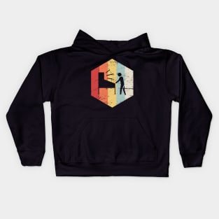 Retro 70s Pinball Player Kids Hoodie